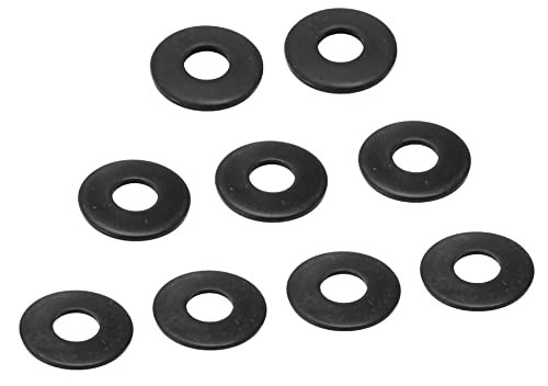 

FregocS Нержавіюча сталь Чорний Колір Спейсер Універсальний M8 Тонко Регульований Набір з 9 штук (Внутрішній діаметр 8.5мм Зовнішній діаметр 22мм Товщина 1.2-2мм)