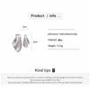 Design Sense Metal Fish Tail Asymmetric Stud Earrings for Women Minimalist Silver Color Glossy Fashion Earrings Chic Jewelry