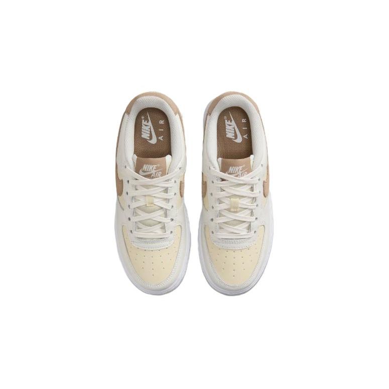Nike Air Force 1 LV8 5 GS Kokosové mléko Khaki Dětské tenisky Krémová Plachetnicová bílá HF5349-100