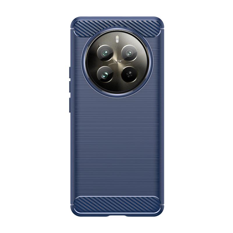 For Realme 12 Pro Plus Deksel Cover OPPO Realme 12 Pro Plus Capas Karbonfiber Bakside Støtsikker TPU Silikon Fundas Realme 12 Pro +