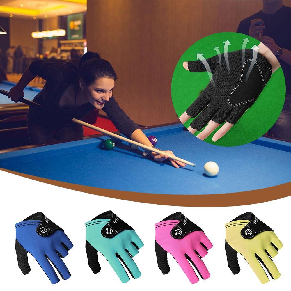 Non Slip Half Fingers Glove Elastic Snooker Billiard Glove Billiards Glove Fitness Accessories
