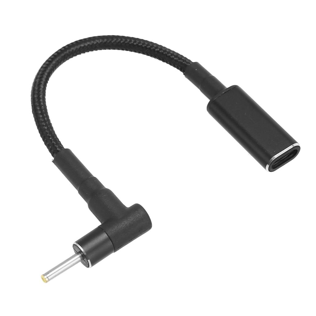 USB C Female to 2.5x0.7mm DC Male Adapter 100W 5A 20V Support PD Fast Charging USB Type C to DC Adapter for Laptop
