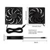 10W Solar Panel with Dual Fan Heatsink for Pet Room Cooling