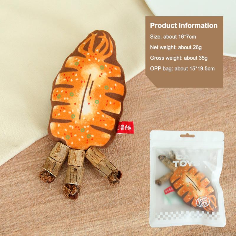 

Cat Toy Fish Bone Wood Sky Polygonum Simulation Fish Teeth Grinding Self Fun Toy Catlove Store Catnip Gatos Jugetes Avocado Toy 160mm оранжевый
