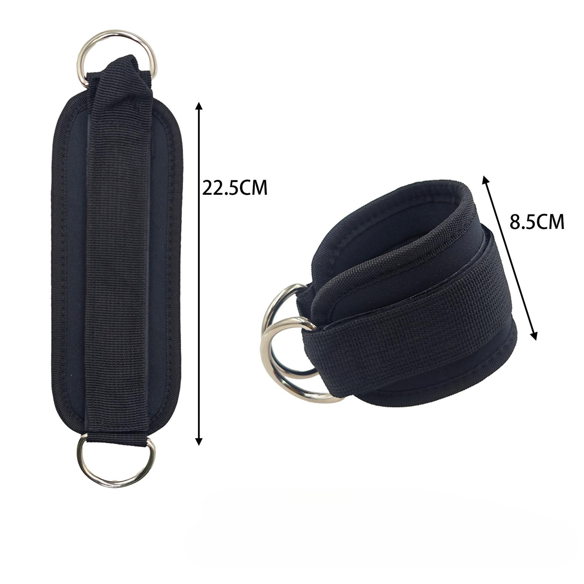 1pc Adjustable D-ring Ankle Wrist Cuffs Padded Strap Brace Support For Workouts Kickback Cable Machine Legs Glutes Exercises