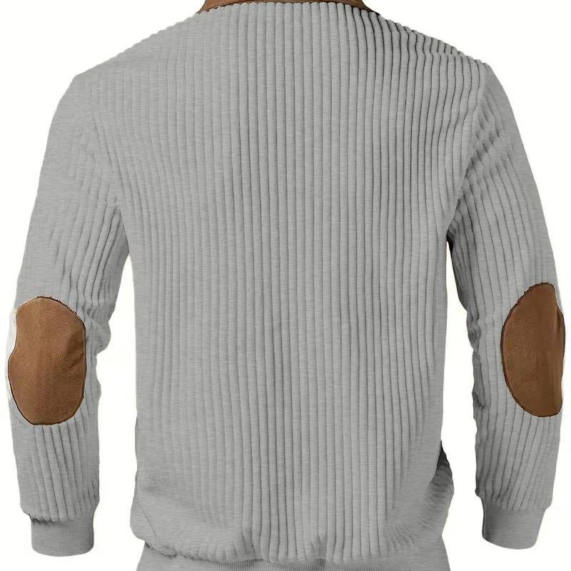 European Style Mens Knitwear Long Sleeve Patchwork Pullover Sweater Lapel Collar Casual Zipper Knitted Sweaters
