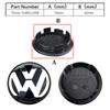4 SZTUKI 55mm 65mm nakładka na środek felgi do modelarstwa samochodowego emblemat nakrętka piasty pasująca do VW Volkswagen Golf Sharan Passat Tiguan Akcesoria