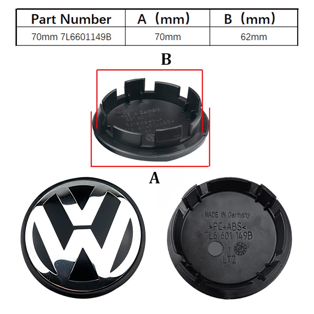 4 SZTUKI 55mm 65mm nakładka na środek felgi do modelarstwa samochodowego emblemat nakrętka piasty pasująca do VW Volkswagen Golf Sharan Passat Tiguan Akcesoria