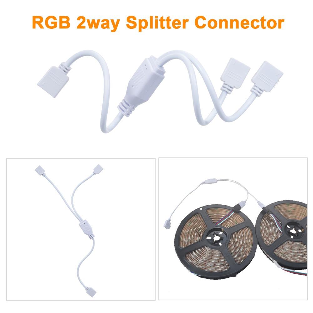 RGB LED Strip Connector Kit T/L Shape Quick Splitter Corner Connector  For 5050 LED Strip