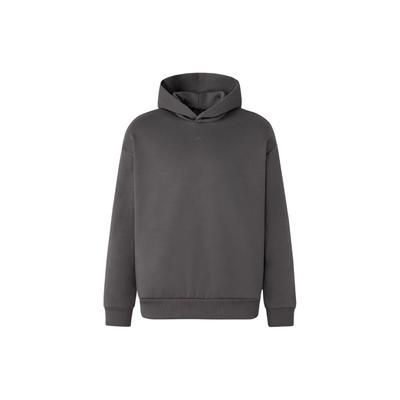 adidas The 2024 Collection Chapter 02 Letter Logo Fleece-Lined Hoodie Unisex Tops Charcoal-Grey IX1964