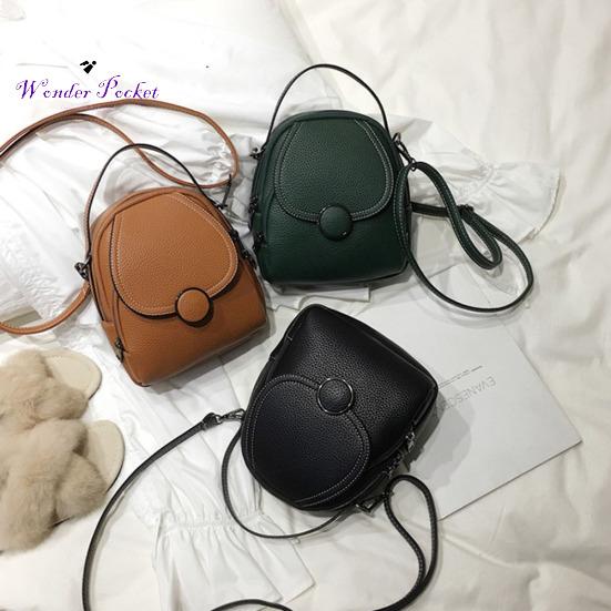 

женщины твердый цвет Циппер Мини рюкзак Мягкий Faux Кожаная сумка Satchel мешок