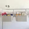 Bedside Hanging Basket No Punching Required Shelf Baby Diaper Fence Table Boxes Removable Portable Trash Can Panier Rangement