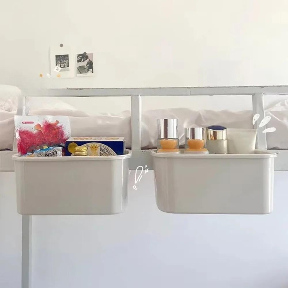 Bedside Hanging Basket No Punching Required Shelf Baby Diaper Fence Table Boxes Removable Portable Trash Can Panier Rangement