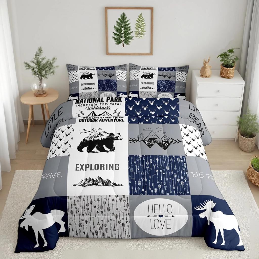 Feelyou Boys Race Car Twin Size Bedding Set Kids Racing Car Comforter Extreme Sports Comforter Set for Teens Cool Car Comforter Car Room Dec