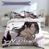 3pcs Custom Name Byakuya Kuchiki Set,Includes 1 Duvet Cover and 2 Pillowcases,All-season Bedroom Decor