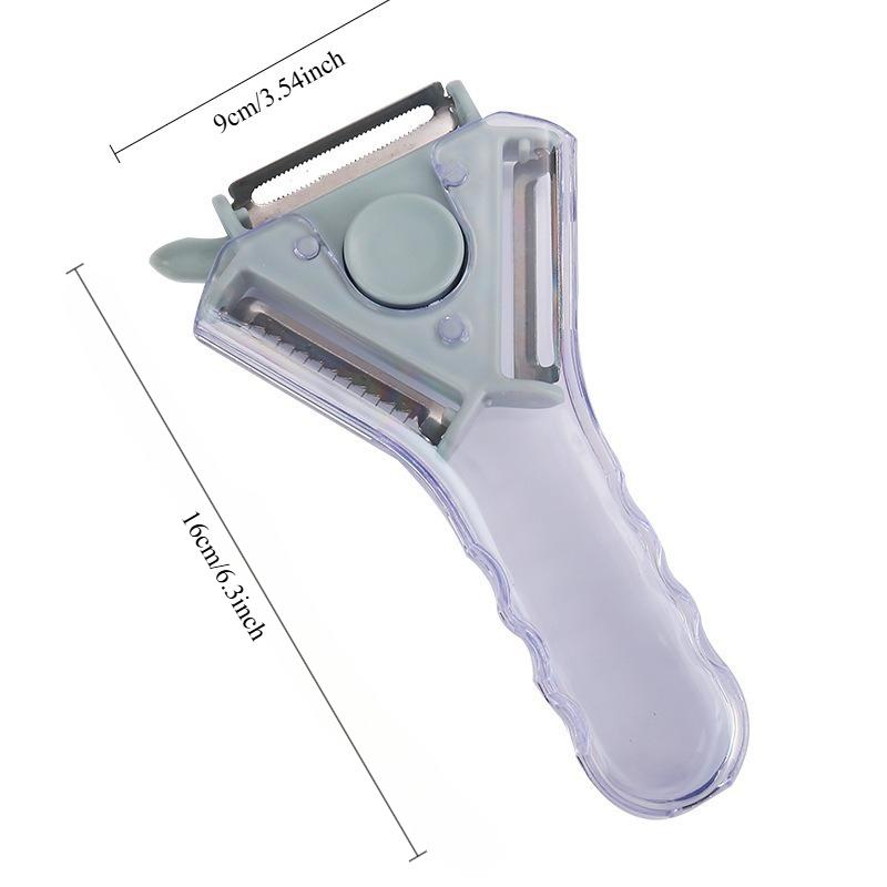 1Pc 3-in-1 Kitchen Rotating Fruit and Vegetable Peeler, Vegetable Cutter, Peeler, Shredder, and Juicer - Holiday Gift