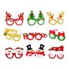 Christmas Decorative Plastic Frame Eyeglasses Set For Holiday Parties And Family Gatherings With Lightweight Design