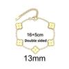 13MM Titanium Steel Four-leaf Clover Bracelet Small Fresh Fashion Petals 18K Does Not Lose Color Ladies Bracelet