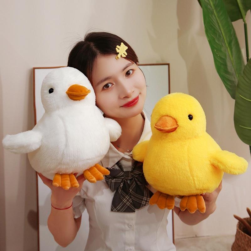 Cartoon Little Yellow Duck Doll Plush Toy Cute Duck Baby Doll Children Sleeping Pillow Rag Doll Gift