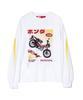 Pips Motorcycle Honda Anime Hunter Cub Long Sleeve_White