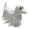 Halloween Ghost Animal Figurine Draped Ghost Dog Cat Statue Resin Spooky Tabletop Ornaments for Home Party Haunted House Decor