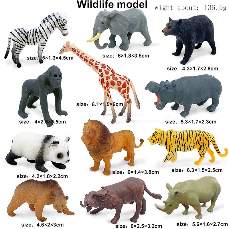 Miniatur Löwenhai Pferd Dinosaurier Tiere Modell Set Actionfiguren Figur Zoo Niedlich Bildung Kinder Puzzle Spielzeug Geburtstagsgeschenk