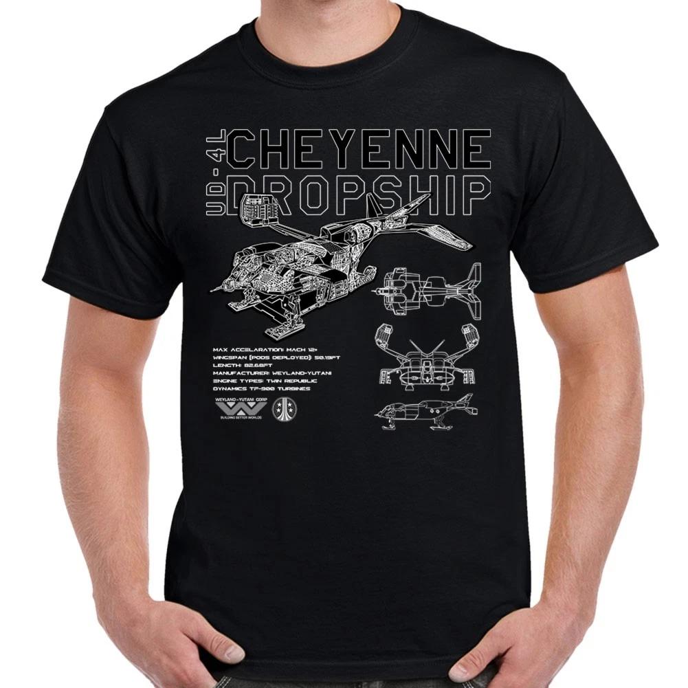 UD-4L Cheyenne Dropship Schematic Adult T-Shirt S