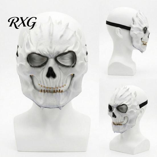 Scary Party Mask Halloween Horror Skull Foam Mask, Creepy Full Face Breathable Masquerade for Adult, Cosplay Costume Accessories