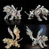Mechanical Tyrannosaurus Rex, Cobra, Tiger, Scorpion King, Praying Mantis, Hell Level 3D Metal Puzzle Model, High Difficulty Toy