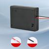 4Slot 3A Battery Holder with Spring Contacts and On Off Switcher for 6V Devices Color Wire Included