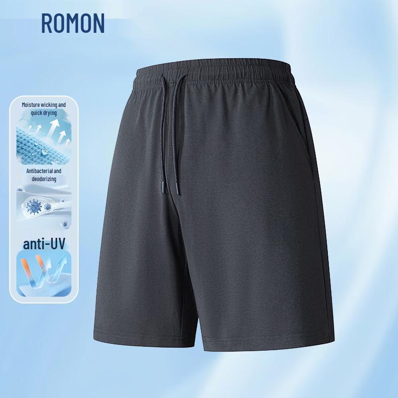 ROMON Men s Quick-Dry Casual Sports Bermuda Shorts M