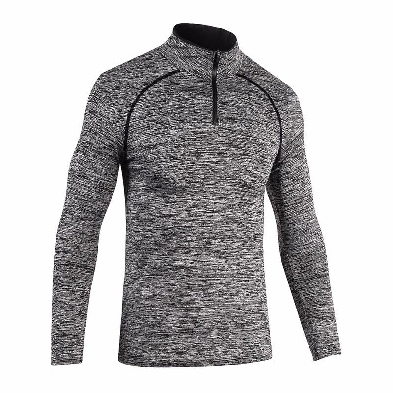 Men's Quick-Dry Long Sleeve Compression Training Suit for Basketball & Gym