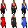 Women's Ringmaster Tassels Long Tailcoat Jacket for Halloween Circus Showman Cosplay Party Costume