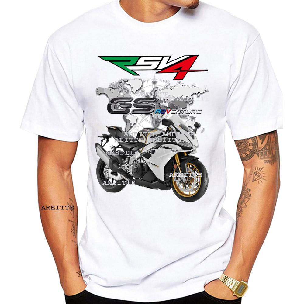 Legend Rsv4 1100 Gp Race Gs Adventure Motorcycle Tshirt Summer Unisex Short Sleeve Boy Sport Riding Tees