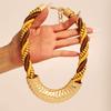 Statement Necklace with Geometry Pendant Design for Women Trendy Wedding Party Jewelry
