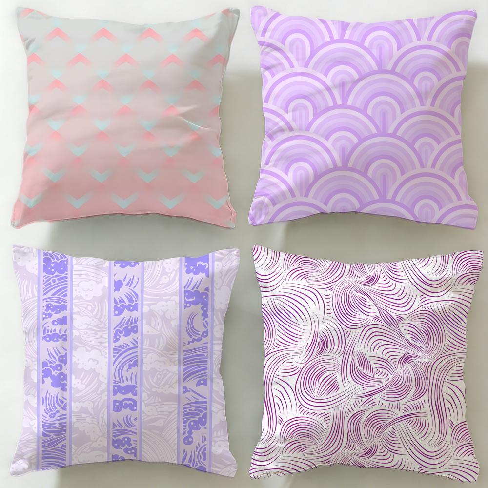 black and white Stripes Cushion Cover Soft EasyWash Pillow Case Versatile for Couch Bed Travel and Office