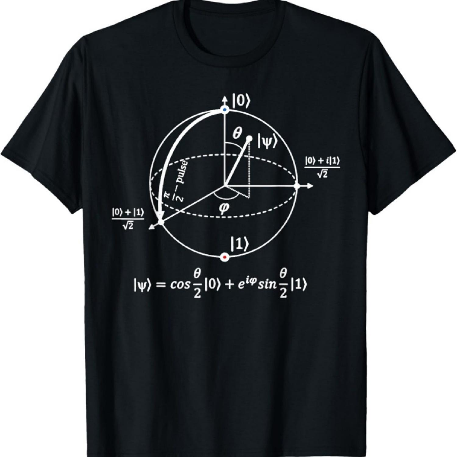 

bloch sphere of quantum information, physics and science T-Shirt XXXXXL чёрный