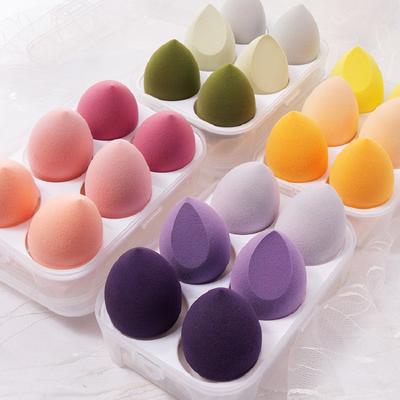 4 Adet Makyaj Süngeri Blender Güzellik Yumurtası Kozmetik Puf Yumuşak Fondöten Süngerleri Pudra Süngeri Kadın Makyaj Aksesuarları Güzellik Aletleri