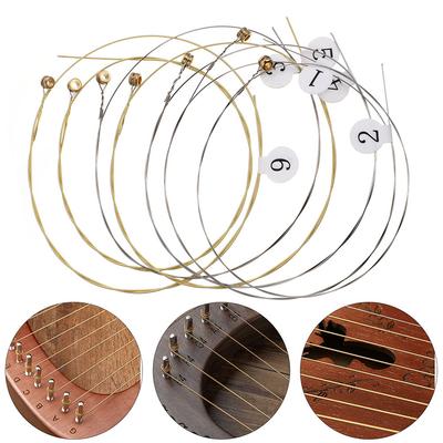 10 stuks Volledige Set Lyra Snaren Betrouwbare Stalen Constructie voor Eenvoudige Installatie Lyra Snaar Vervangingen Muziek Kit