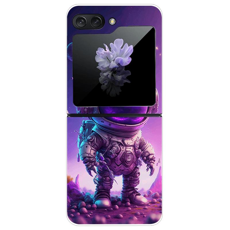 For Samsung Z Flip7 Cases Flip 7 Hard PC Transparent Phone Cover For Samsung Galaxy ZFlip 7 Cool Luxury Clear Shockproof Case