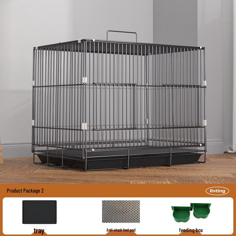 Extra Large Rabbit & Guinea Pig Cage with Toilet - Spacious for Household Pets