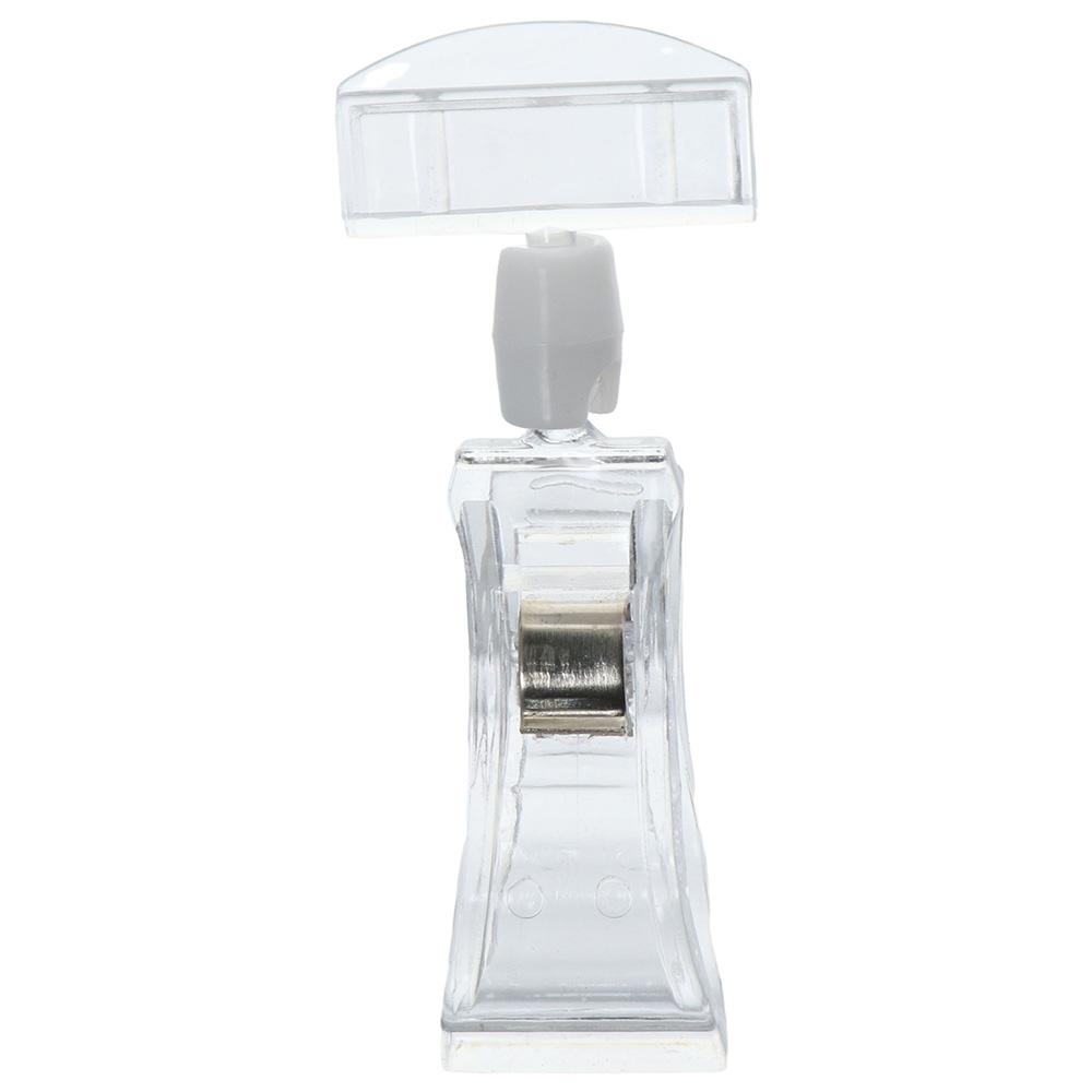 

Transparent Merchandise Clip Plastic Price Table Tag Clips Business Sign Clip Store