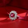 Gica Gema 925 Sterling Silver 9*9mm Zircon Gemstone Wedding Rings For Women Fine Jewelry
