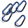 SK11 Aluminum Carabiner B Blue 5 X 50mm of SAC-550B (Set 5)