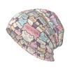 Cute Cat Pattern Retro Street Hip Hop Knitted Hat Universal Skin Friendly Comfortable Warm Winter Hat Outdoor Leisure Gift