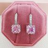 Sweet Zircon Stone Hoop Earrings – Korean Style