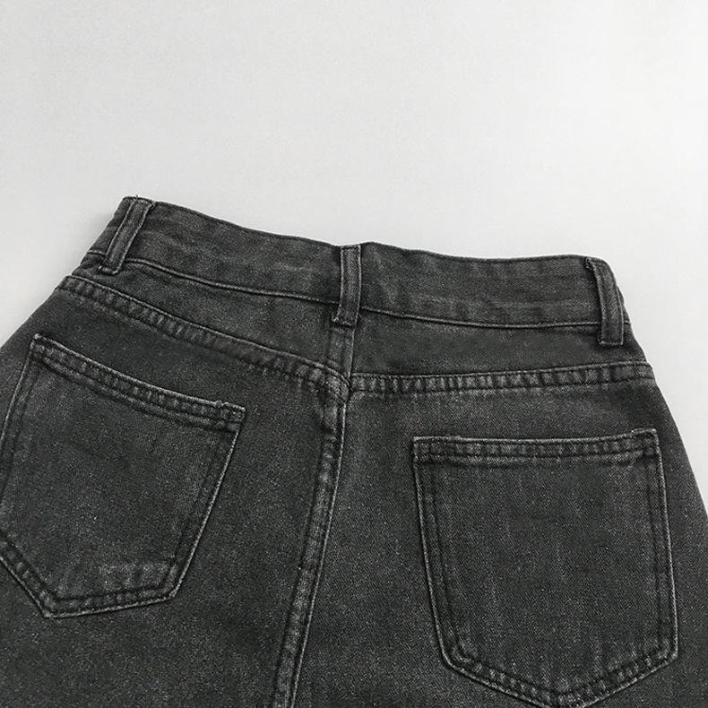 Pants Classic and Minimalist Fashion Versatile Women's Summer Broken Wide-legged Pants A Word Loose Burlap Shorts Female Denim Shorts Individuality