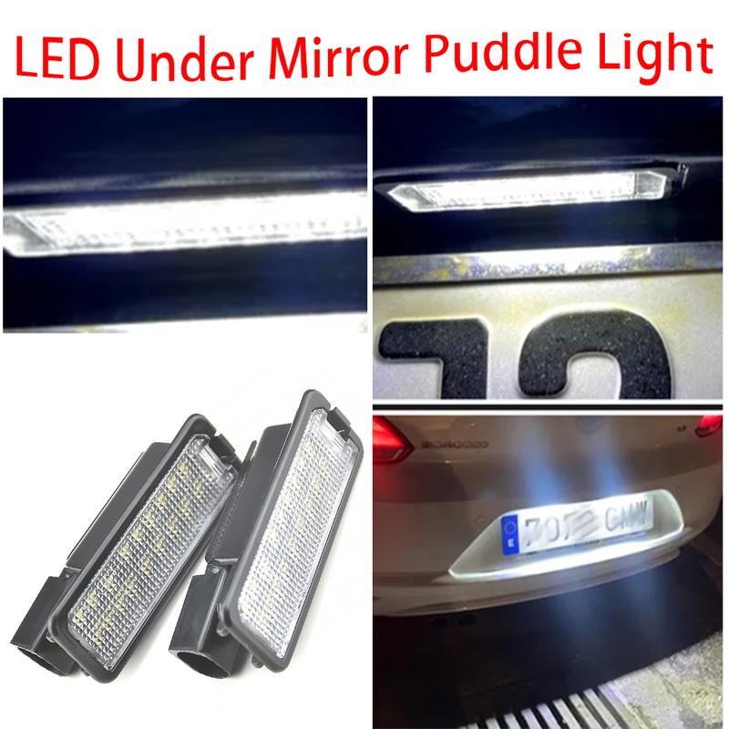 Fit For New Beetle 9C 2002-2010 Fit For Passat CC 35 2008-2016 2PCS Car LED License Plate Light With Canbus