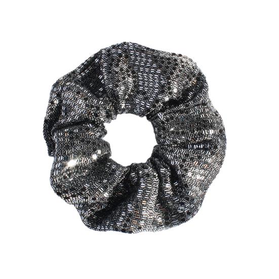 Corda per Capelli Paillettes Lucide Rete Vuota Elastico per Capelli Senza Danni Alta Elasticità Porta Coda di Cavallo Accessorio Quotidiano per Capelli