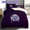 Sacramento Kings2 Pattern Bedding Quilt Set  Home Decoration  Gift (1 * duvet cover + 2 * pillowcase  without core)